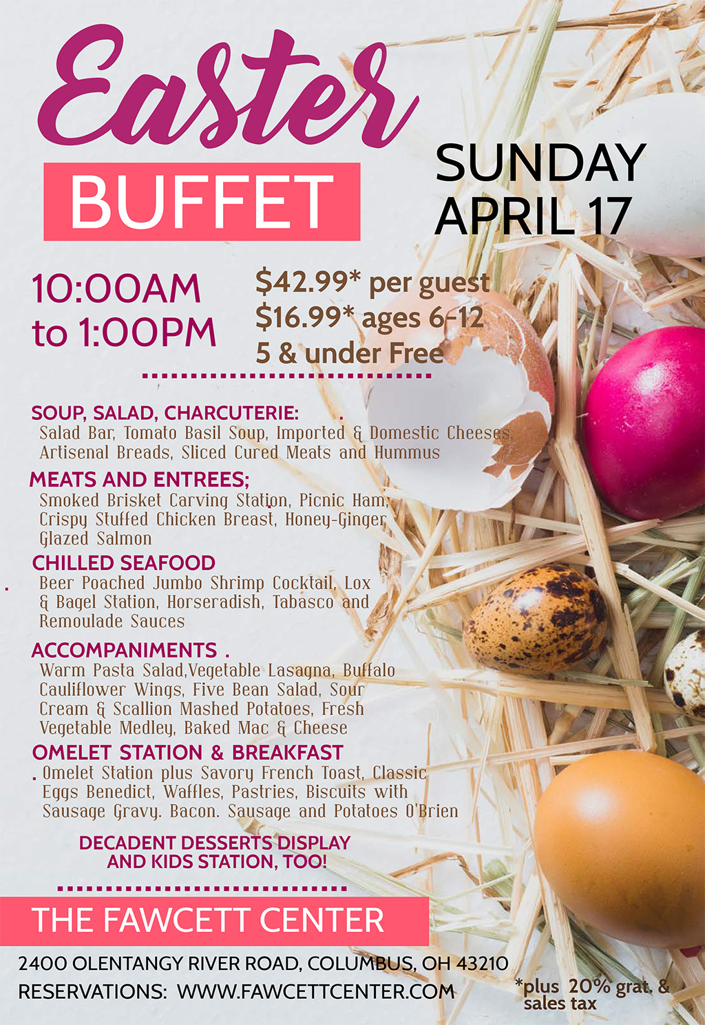 Easter Menu 2022